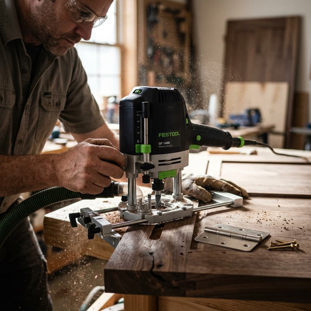 Routing the mortise